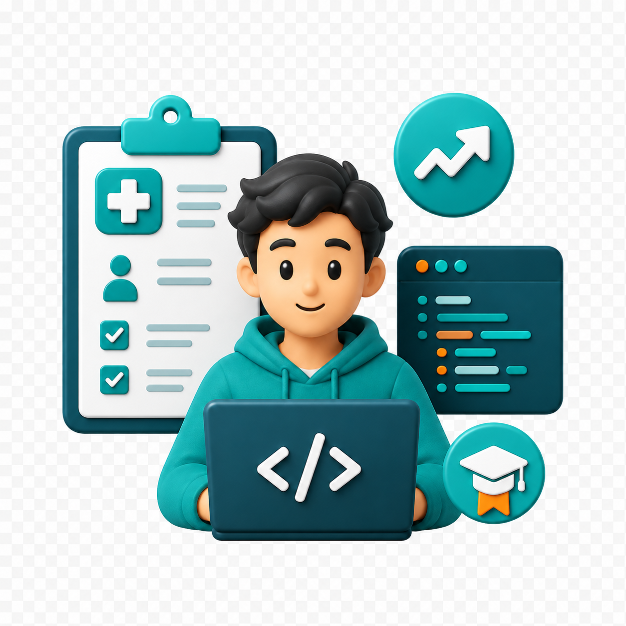 Junior coding associate learning medical coding